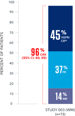 ORR data from Study 003 (WM)