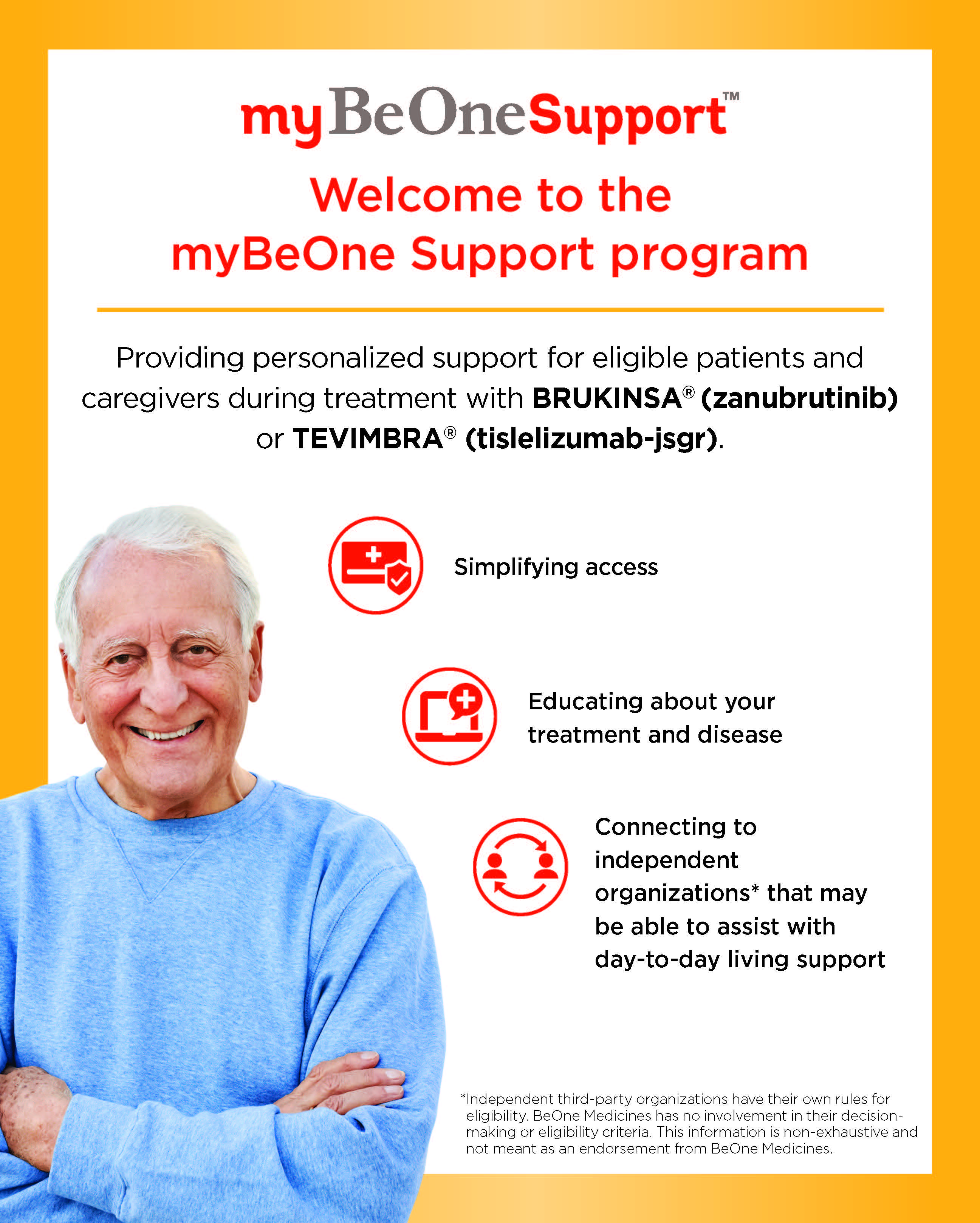myBeOne Support patient support program patient brochure